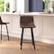 Flash Furniture 24" Chocolate Brown LeatherSoft Counter Stools, 2PK CH-212069-24-DKBR-GG - alternate 1